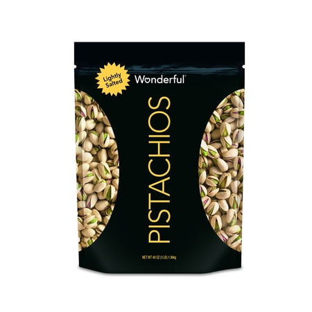 Salted California Pistachios - Wonderful Pistachios, Roasted & Lightly Salted, 48 Oz