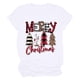 thumbnail image 1 of Camisas Navideñas Para Mujer Casual Cuello Redondo Manga Corta Árbol de Navidad Impreso Top Odeerbi ODB205801, 1 of 7