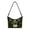 Clover Pug Dog Pattern, variant on Eheartsgir Hobo Purse Tote Bag for Travel, Portable Underarm Sling Bag PU Leather Shoulder Bag for Women, Dragonfly Floral Print