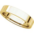 thumbnail image 5 of 4mm Flat Comfort Fit Band in 18k Yellow Gold - Size 5.5, 5 of 9