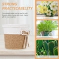 thumbnail image 7 of STOBOK Paper Rope Woven Flowerpot Multi-Color Decorative Planter for Home and Office 2Pcs, 7 of 7