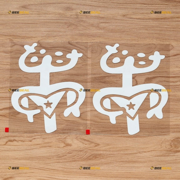 Puerto Rican Flag Coqui Frog Puerto Rico PR Decal Vinyl Sticker - 2 Pack White, 8 Inches - for Car Boat Laptop