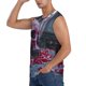 thumbnail image 3 of Fotbe Gothic Red Skull Cemetery Men's Camiseta sin Mangas Estampada para Hombres, Playera Casual para Gimnasio, Entrenamiento, Playa-X-Large, 3 of 7