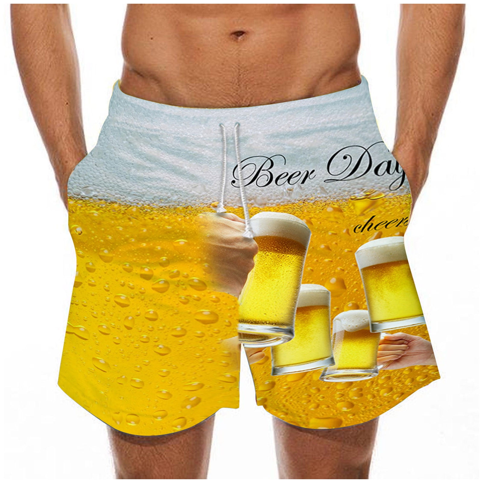 Haat onvergeeflijk noot Summer Clearance Sale! TMOYZQ Mens Beer Swim Trunks with Pockets Drawstring  Quick Dry Summer Beach Swim Shorts Casual Board Shorts Swimwear Bathing  Suits, up to Size 5XL - Walmart.com