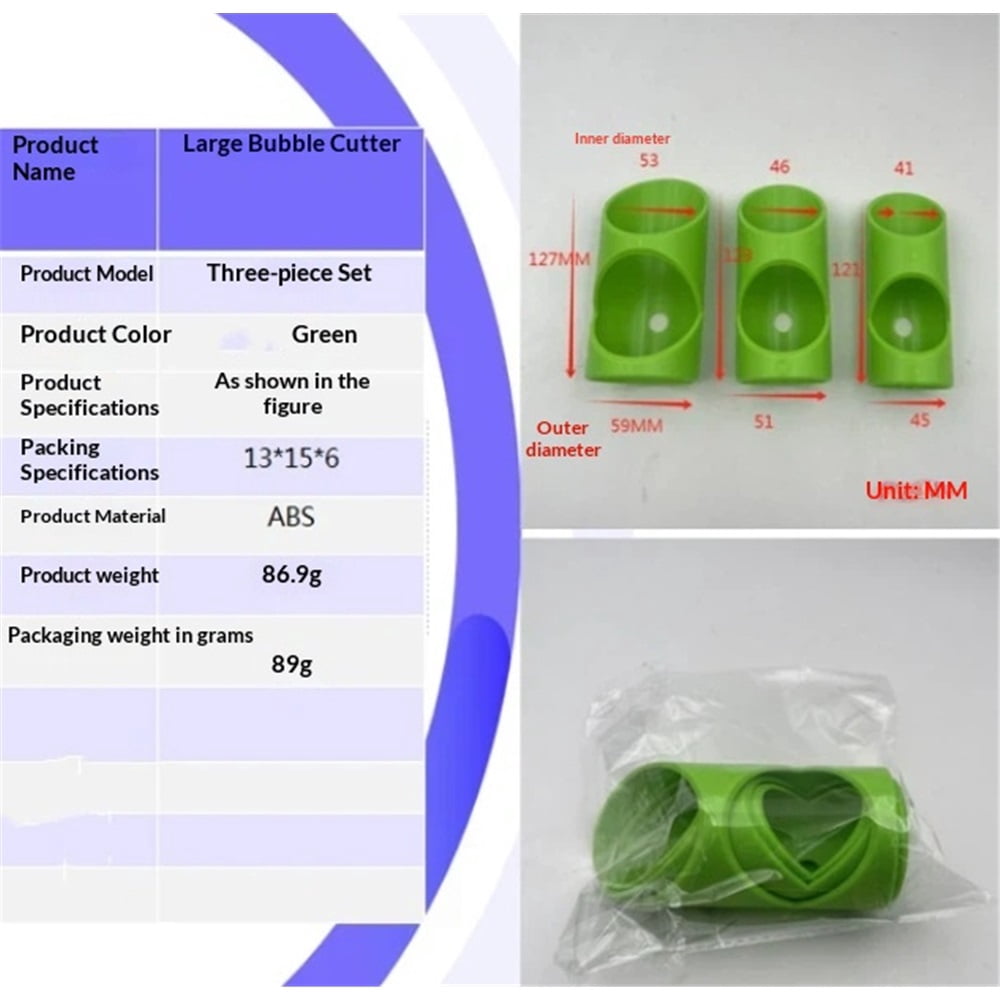 2 set Pipe Insulation Cutting Guide - Foam & Rubber Pipe Cutter Tool for Insulated Foam Pipe Lagging Installation - 3 Sizes for Home Industrial Use (Green, 59/51/45mm)