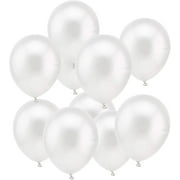 White Pearly Balloon, 100 White Helium Latex Balloon 30cm For Wedding, Birth, Baptism, Baby Shower Girl, Birthday Party Hy