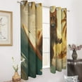 thumbnail image 2 of Surfing Cat Blackout Curtains for Bedroom Curtains Insulated Room Darkening Window Drapes for Living Room, 2 of 7
