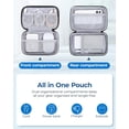 thumbnail image 3 of Organizer Travel Case, Cable Charger Cord Tech Organizer Pouch for Phone Charger Accessories, Black, 3 of 4