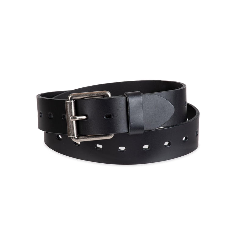 Genuine Dickies Men's Perforated Leather Belt, Black photo 1