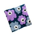 thumbnail image 1 of facefd Throw Pillow Cover Kit Printed Rug Punch Needle Set Materials Yarns Throw Blue Purple Flower, 1 of 9