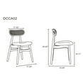 thumbnail image 2 of Manhattan Comfort Colbert 18.11" Wood Dining Chair in Black/Gray (Set of 2), 2 of 5