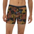 thumbnail image 4 of Rocae Embroidery Chicken Rooster And Sunflowers for Stretch Moisture-Wicking Underwear,Men's Underwear Boxer Briefs Large, 4 of 9