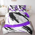thumbnail image 1 of YST Gradient Abstract Vintage Bedding Comforter Set, 7-Piece, Full Size, Black Grey Purple, 1 of 4