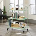 thumbnail image 2 of Sauder Boulevard Cafe 3 Shelf Book Cart in Green, 2 of 11
