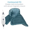 thumbnail image 5 of Pure Enrichment PureRelief Neck & Shoulder Heating Pad - 4 Heat Settings, Auto Shut-Off, Universal Fit, Magnet Closure, Soft Micromink, Storage Bag, 5-Year Warranty, Machine Wash (Turquoise Blue), 5 of 9