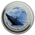 thumbnail image 1 of 2009 1 oz Silver Humpback Whale (Colorized), 1 of 5