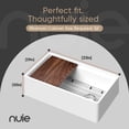 thumbnail image 4 of Nuie Kitchen Sink 33" Single Bowl Apron Front, Grid and Cutting Board, Fireclay 33x19x10", 4 of 7