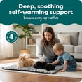 thumbnail image 2 of Furhaven ThermaNAP Self-Warming Cat Bed for Indoor Cats & Large/Medium Dogs, Washable & Reflects Body Heat - Quilted Faux Fur Reflective Bed Mat - Snow Leopard, Large, 2 of 9