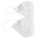 thumbnail image 4 of Bralette triangular de satén para mujer, transpirable, sin aros, con escote en V profundo, color blanco, 4 of 14