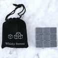 thumbnail image 2 of Whiskey Stones Gift Set of 9, Reusable Chilling Stones with Velvet Pouch, Unique Ice Cubes for Whiskey, Gift Set for Alcohol Lovers, Chilling Stones for Drinks, 2 of 6