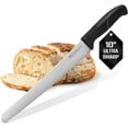 thumbnail image 5 of Bambusi 10 Inch Serrated Bread Knife, Stainless Steel Bread Knife with Ergonomic Handle for Homemade Bread, 5 of 9