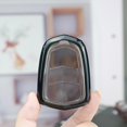 thumbnail image 3 of HUGFEGWE TPU Key Fob Cover Compatible with Cadillac Escalade,CTS,SRX,XT4,XT5,ATS,STS,and XD6 CT6 XT5 Smart Key-- Full Protection Key Shell Fit for Cadillac Keyless Entry Remote (Smoke CA919-118373, 3 of 5