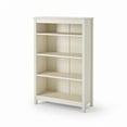 thumbnail image 2 of Camaflexi Classic Shaker Style Bookshelf, Solid Wood Bookcase with MDF Back Panel, 48”, Off White, 2 of 6