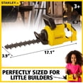 thumbnail image 3 of Cortadora de hierba de juguete roja Toolbox USA Stanley Jr. Funciona con pilas, 3 of 8
