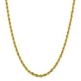 thumbnail image 4 of 10K Yellow Gold Y 4.25mm Semi-Solid Rope Chain Necklace Size 18, 4 of 4