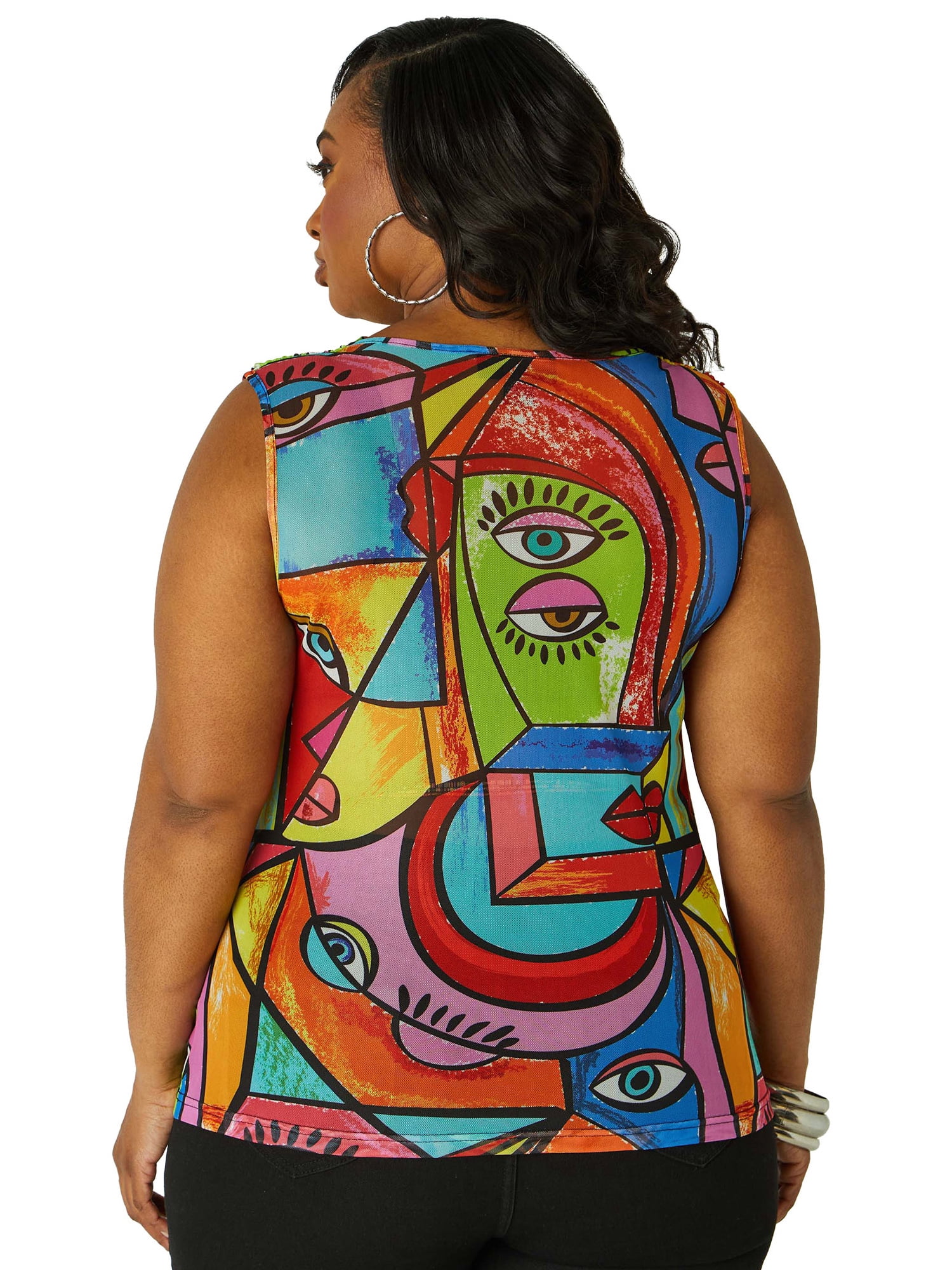 Ashley Stewart Women's Plus Printed Cami, Sizes 10/12-26/28