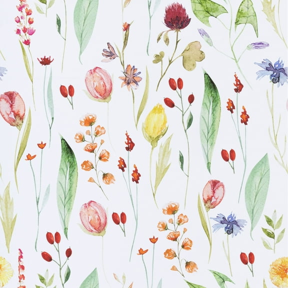 Abyssaly Peel and Stick Wallpaper 17.3 in×118.1 in Modern Wall Paper Watercolor Floral Self-Adhesive Removable Wallpaper