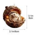 thumbnail image 3 of 3D Forest Animal Acorn Ornaments Resin Hanging Ornaments for Christmas Tree Realistic Animal Figures Home, Party Decor, Cozy Forest Theme Collection, 3 of 7