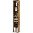 thumbnail image 4 of Easoger 6-tier Standard Bookcase 71.5" Tall Bookshelf for Home Office, Brown, 4 of 8