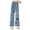 ZB-Blue, variant on Kids Girls Baggy Jeans Cargo Girls Wide Leg Jeans Baggy Bow Embroidery High Waist Denim Pants Cute Trendy Tween Streetwear Back To School Clothes Blue,10-11 Years