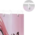 thumbnail image 5 of Coolnut Pink High-Heeled Shoe Shower Curtain for Bathroom, Bath Bathroom Accessories with 12 Pack Hooks for Home Hotels, 60 X 72 in Home Decor, 5 of 6
