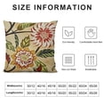 thumbnail image 5 of Orinice ® 100% Cotton Floral/Flower Printcloth Decorative Throw Pillow Covers/Handmade Pillow Shams - Many Colors, Sizes Avaliable  White, 5 of 5