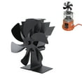 thumbnail image 1 of Ventilador De Estufa Con Alimentación De 5 Cuchillas, Termómetro Magnético, Material De aleación De Aluminio, Para Estufa De Chimenea, Estufa De Aceite De Carbón O Estufa De, 1 of 7