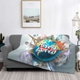 thumbnail image 2 of Gaeub Travel Around The World Printed Flannel Throw Blanket,Plush Throw,Fuzzy Bed Blanket for Bedding Sofa and Travel,Decorative Blanket-80"x60", 2 of 6