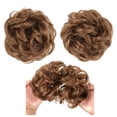 thumbnail image 3 of comerut 10cm Women Hair Bun Extension Wavy Curly Messy Donut Chignons Wig Hairpiece, 3 of 8