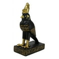 thumbnail image 3 of Ancient Egyptian God Of The Sky Horus Falcon Miniature Figurine Heru 3"H, 3 of 8