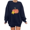 thumbnail image 2 of ICHUANYI Clearance Dama Clásico de Halloween impreso círculo con mangas largas camiseta deportiva suelta ICHUANYI WER202308170018, 2 of 7