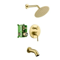 Sumerain S3230BGI Brushed Gold Tub & Shower Faucet
