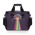 thumbnail image 7 of FORMRS Insulated Cooler Bag 24 Cans Capacity Soft Leakproof Lunch Box with Side Pockets, Colorful UFO, 7 of 7
