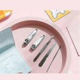 thumbnail image 2 of Nail Clipper Kit Cute Girls Manicure Clippers Stainless Steel Nail Clippers Personal Care Cleaning Portable 5-Piece Set for Girls Nail Clipper Kit (Co, 2 of 5