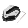 thumbnail image 1 of Unique Bargains Motorbike Kickstand Pad Support Plate Parking Stand Side Stand Extension Pad Black for Yamaha MT07 XSR700 FZ-07, 1 of 6