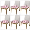 thumbnail image 2 of Disketp Lilies Flowers for Square Chair Cushion Covers for Hotel, Bedroom, Office,Machine Washable-Six Piece, 2 of 7