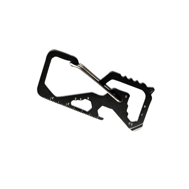 Speravity Herramienta de tarjeta multifuncional, abridor de mango, llave inglesa, dispositivo de medición de ajuste, accesorios de escalada portátiles Artesanía Negro Nigrescencia Speravity TO011495-02