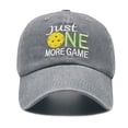 thumbnail image 1 of Embroidered Pickleball Hat for Men Women, Pickle Ball Gifts, Adjustable Washed Baseball Cap, 1 of 6