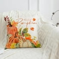 thumbnail image 7 of 1Pc/4Pcs Fall Decor Pillow Covers 18x18Inch Pumpkin Maple Leaves Sunflower Vase Fall Outdoor Throw Pillows Covers Autumn Farmhouse Thanksgiving Decorative Cushion Case for Couch Sofa, 7 of 7