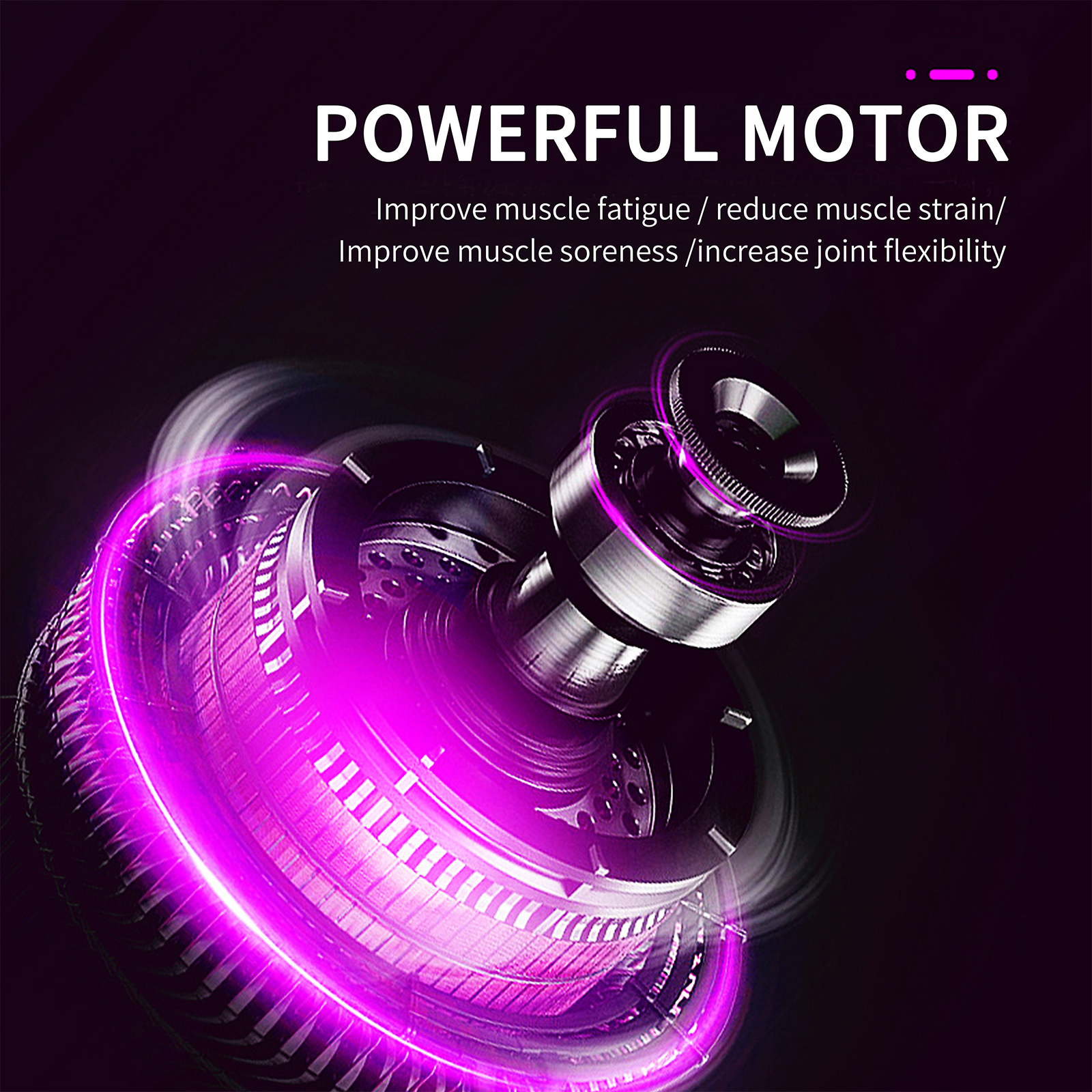 Maxgia 3" Single Massage Ball, 5 Speeds Vibrating Massage Ball Roller for Trigger Point Therapy, Deep Tissue Massager for Back, Neck, Foot, Myofascial Release, Pain Relief, Muscle Recovery,Purple